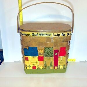 VINTAGE-RARE! 70s Caro-Nan HandWoven handpainted Purse Special for Mrs.Rae’s KAD